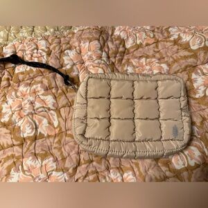 FP Movement by Free People Tan Quilted Wristlet